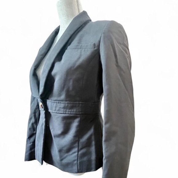 Forever 21 Black tailored blazer fitted jacket size small preppy work casual - Picture 2 of 9